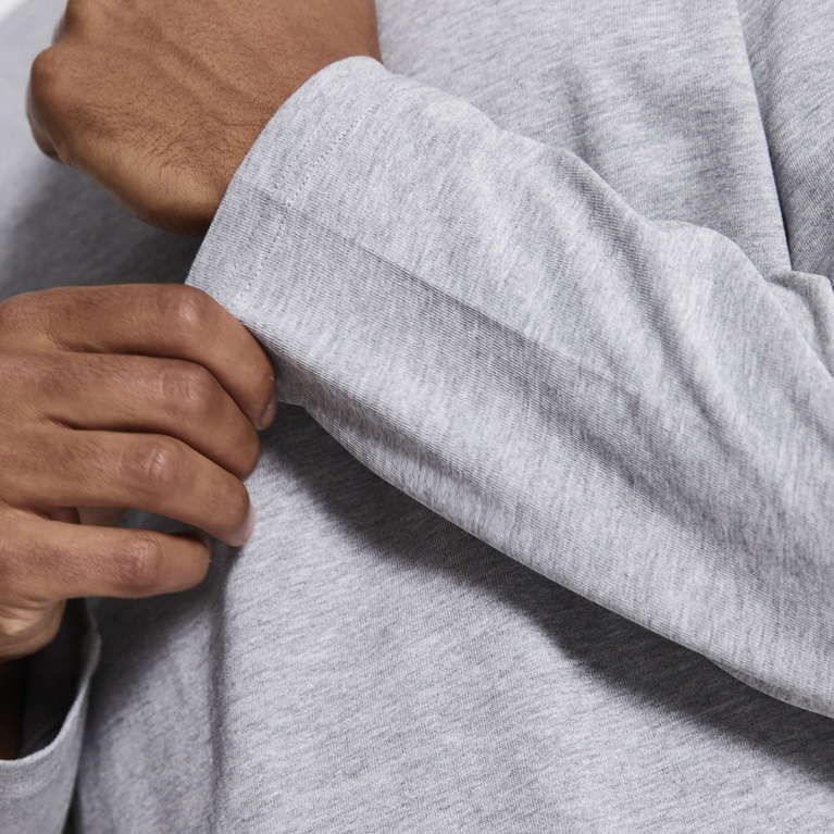 Long sleeve tee "Lion" Grey Melange